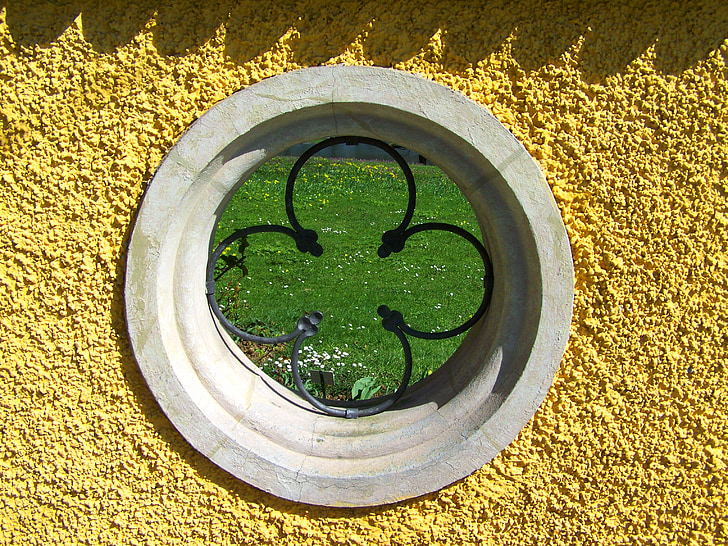 bočna okna, zelena trava, arhitektura, narave
