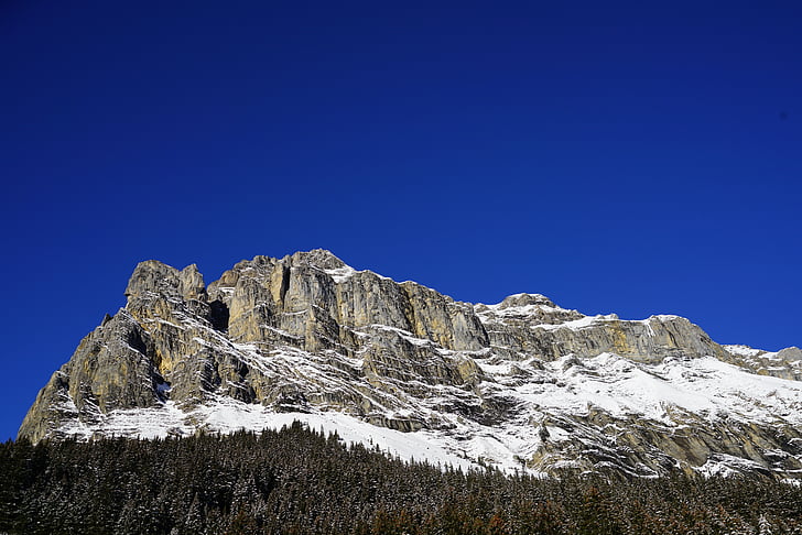 mountain, rock wall, bire, bernese alps, bernese oberland, rock, massive