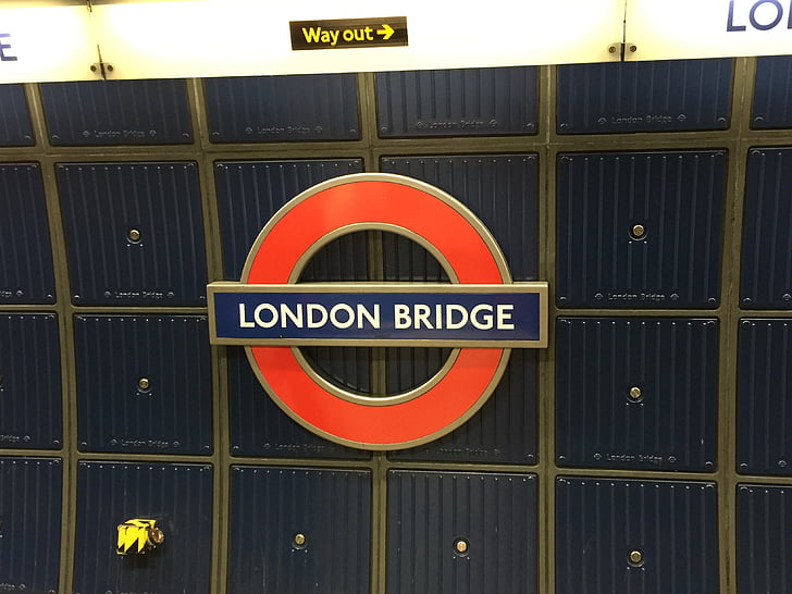 London bridge, Underground, Station, London, Anglia, cső, közlekedés