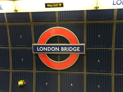 London bridge, pod zemljo, postaja, London, Anglija, cev, prevoz