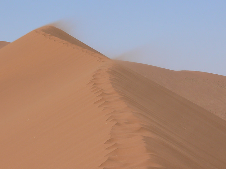 Namibija, sossusvlei, smėlio kopa, smėlio, dykuma, smėlio audra, Afrika