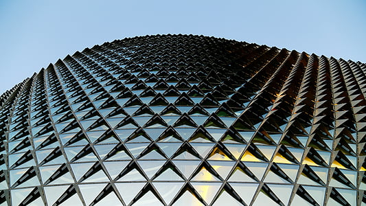 architecture, building, engineering, glass panels, pattern, shape, skyscraper