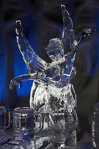 Eis, Skulptur, elf, Gebühr, Winter, Kunst, Abbildung