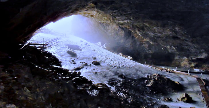 Unterberg, Cueva de hielo, entrada, naturaleza, agua