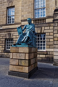 Hume, standbeeld, weg, Edinburgh, Schotland, Verenigd Koninkrijk, stad