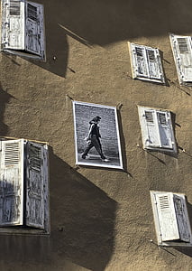 Fotograafia, näitus, fassaad, aknaluugid, Foix, Ariège
