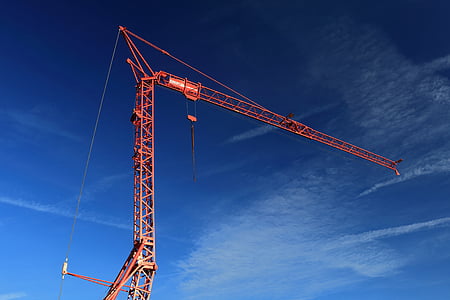 Crane, baukran, vieta, tehnoloģija, būvdarbi, Crane boom, bums