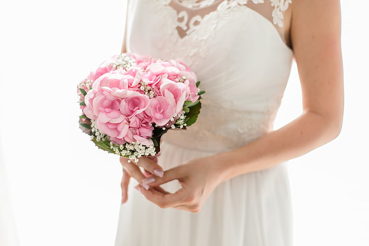 bride, strauss, wedding, married, love, flowers, marriage
