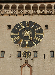 годинник, Стіна, altpoertel, Speyer, час, година, хвилина