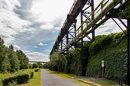 Duisburg, ipari park, iparág, tájkép-park, Ruhr-vidék, gyári, nehézipar