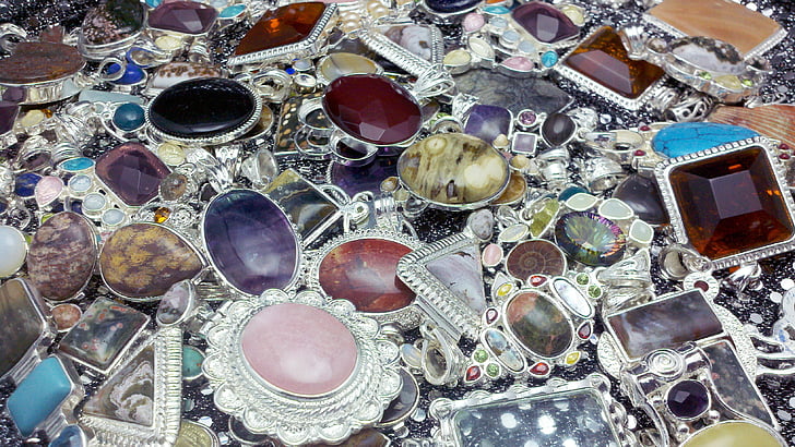 drahé kamene, prívesky, šperky, šperky, šperky, kameň, prírodné