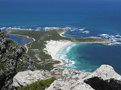 tengerpart, hegyi, Dél-Afrika, óceán, kültéri, tengeri tájkép, Cape
