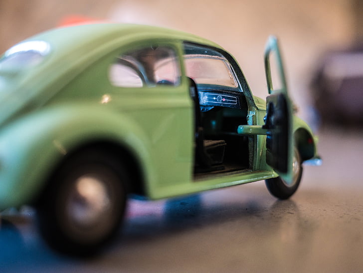 coche, Escarabajo de la, Volkswagen, juguete, vehículo, antiguo, retro