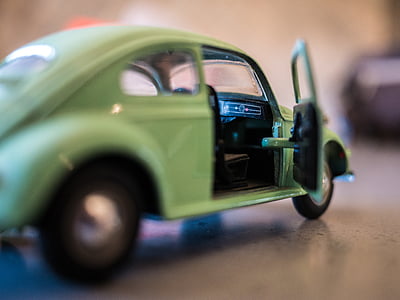 cotxe, escarabat, Volkswagen, joguina, vehicle, vell, retro