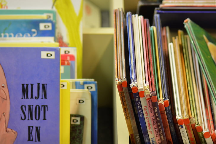 books, library, read