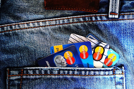 Kreditkarte, monatlicher Ausgleich, Geld, Bankkonto, Bank, MasterCard, zeigen