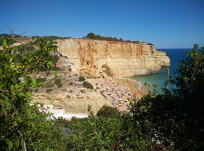 Portugal, Algarve, praia, modo de exibição, mar