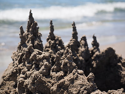 klecker pilis, pilis, sandburg, meno kūrinius, smėlio meno kūrinius, paplūdimys, smėlio