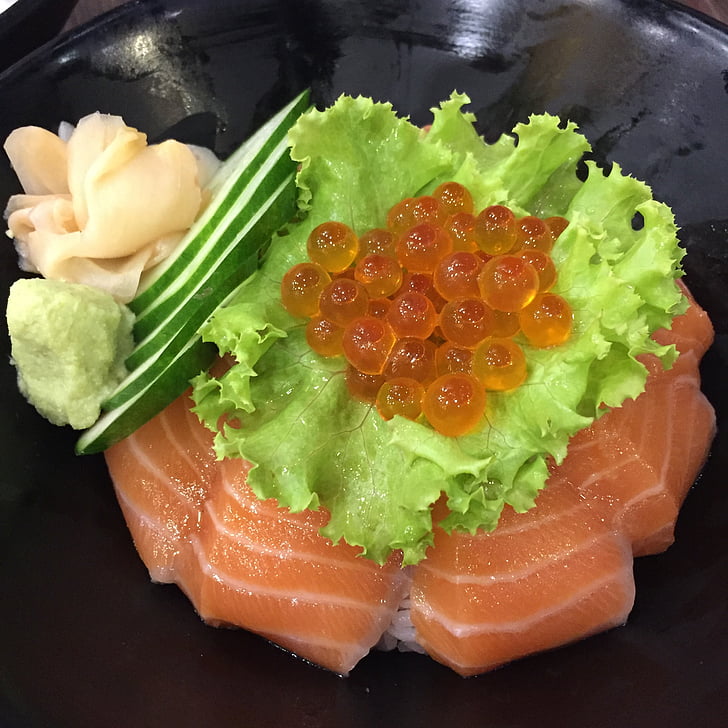 salmone, cibo giapponese, preparati