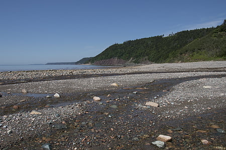Fundy krasts, New brunswick, krasts, Fundy, ūdens, ainava, krasta līnija