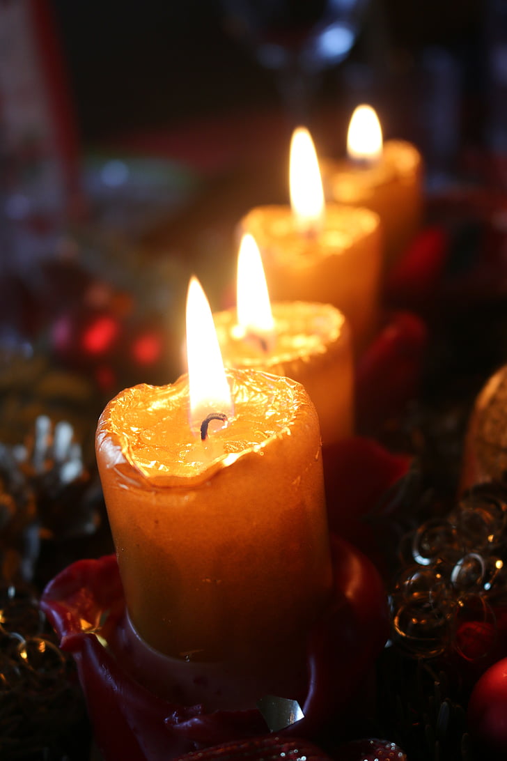 Advent, Kerze, Weihnachtszeit, Candle-Light, Weihnachten, Weihnachts-Motiv, Licht
