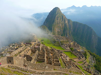 马丘比丘, 废墟, 毁坏的城市, 秘鲁, 印加人, 旅游, 建筑