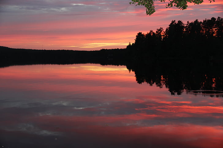 Sunset, Lake, abendstimmung, loodus, päike, õhtul, vee