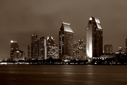 San diego, Skyline, Downtown, staden, Kalifornien, Diego, San