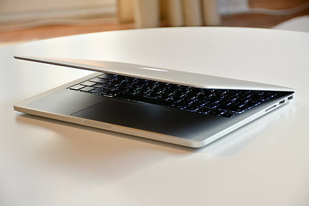 Poma, ordinador, electrònica, portàtil, MacBook, taula