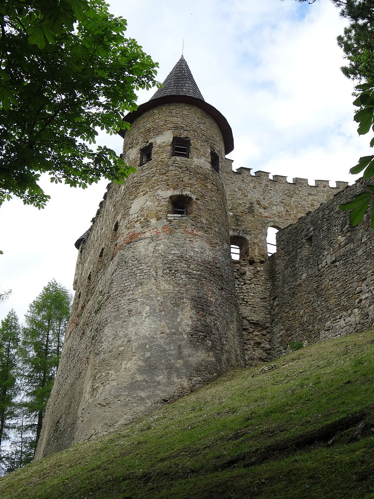 cổ lubovnia, lâu đài, những tàn tích của các, bảo tàng, Đài tưởng niệm, tháp, thời Trung cổ