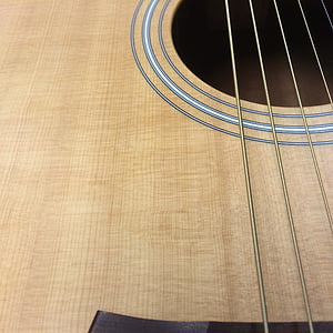 kitarr, muusika, stringid, akustiline kitarr, muusikaline instrument, muusikariista string, Suurendus:
