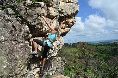 escalada, desporto, natureza, alpinismo, Serra da bocaina, Araxá - mg, Rock - objeto