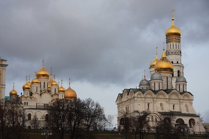 cathedral, the kremlin, moscow, russia, dome