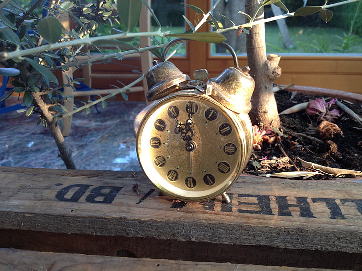 Ρολόι-ξυπνητήρι, ρετρό, παλιάς χρονολογίας, παλιά, Ρολόι