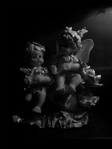 bábiky, dekorácie, hračka, malé, so suvenírmi, anjel, darček