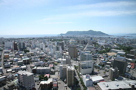 Skyline, maisema, Kaupunkikuva, Hokkaido, Hakodate
