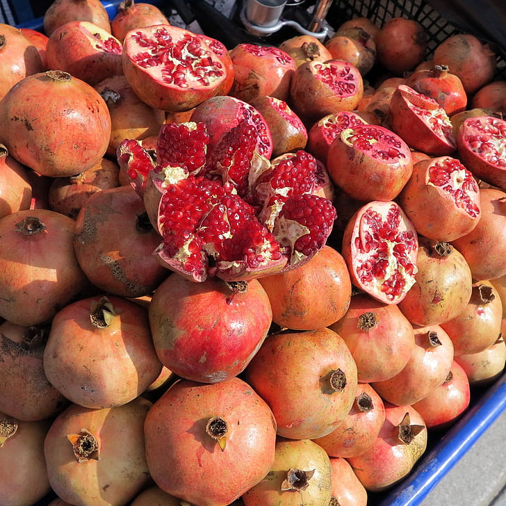 quả lựu, trái cây, màu đỏ, Ixtanbun