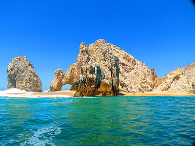 El arco, Cabo, Meksika, paplūdimys, vandenyno, dangus, vandens