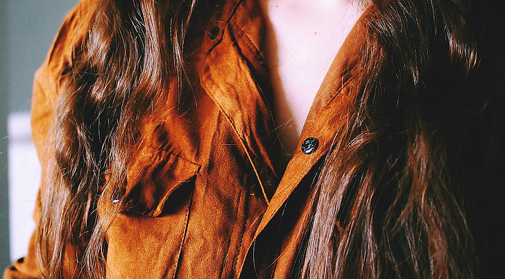 blouse, suede, female, fashion, girl, people, person