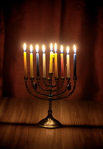 Hanukkah, judaïsme, chandelier, chandelles, Israël, religion, histoire