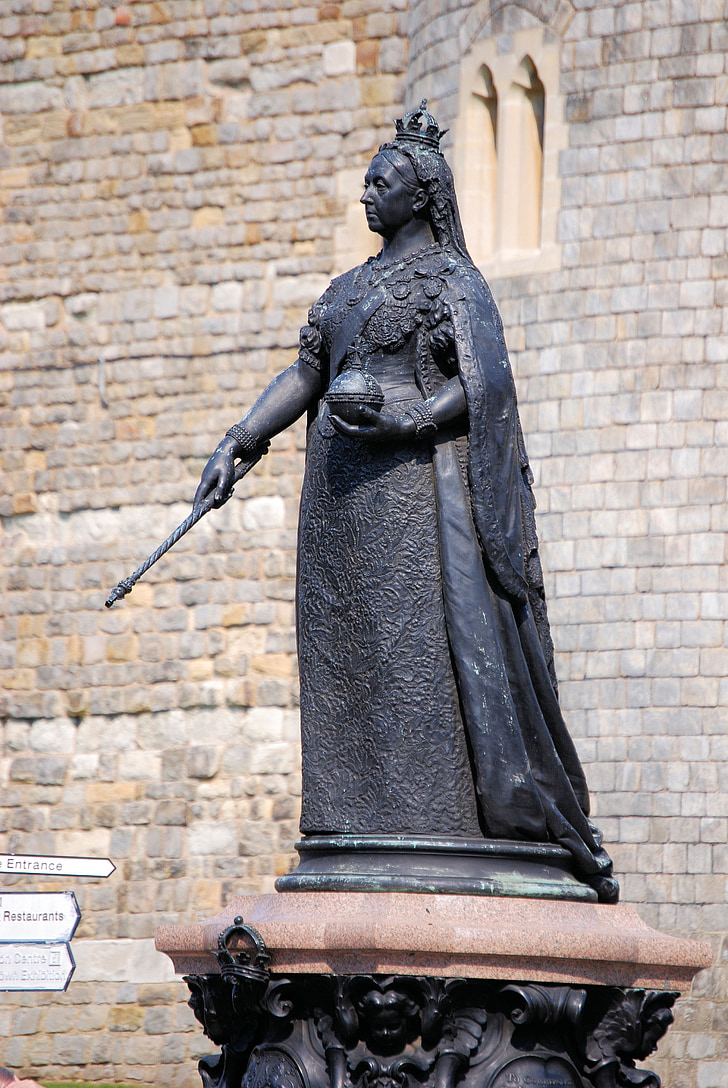 statuja, Tēlniecība, karaliene Viktorija, pieminekļu, atceres, Windsor, slavens