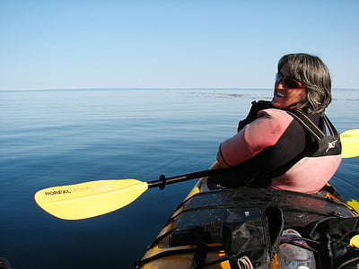 kayak, kayaking, tadoussac, water, sport, leisure, summer