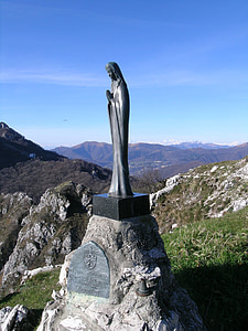 Madonna, standbeeld, gebed, Italië