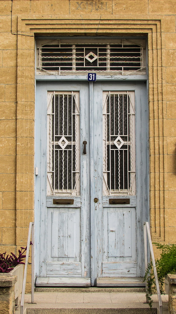 Кіпр, athienou, с., традиційні, будинок, двері, Старий