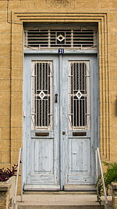 Küpros, Athienou, küla, traditsiooniline, maja, uks, vana