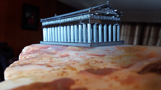 Partenó, l'Acròpoli, model de, Grècia, Atenes, Temple, grec