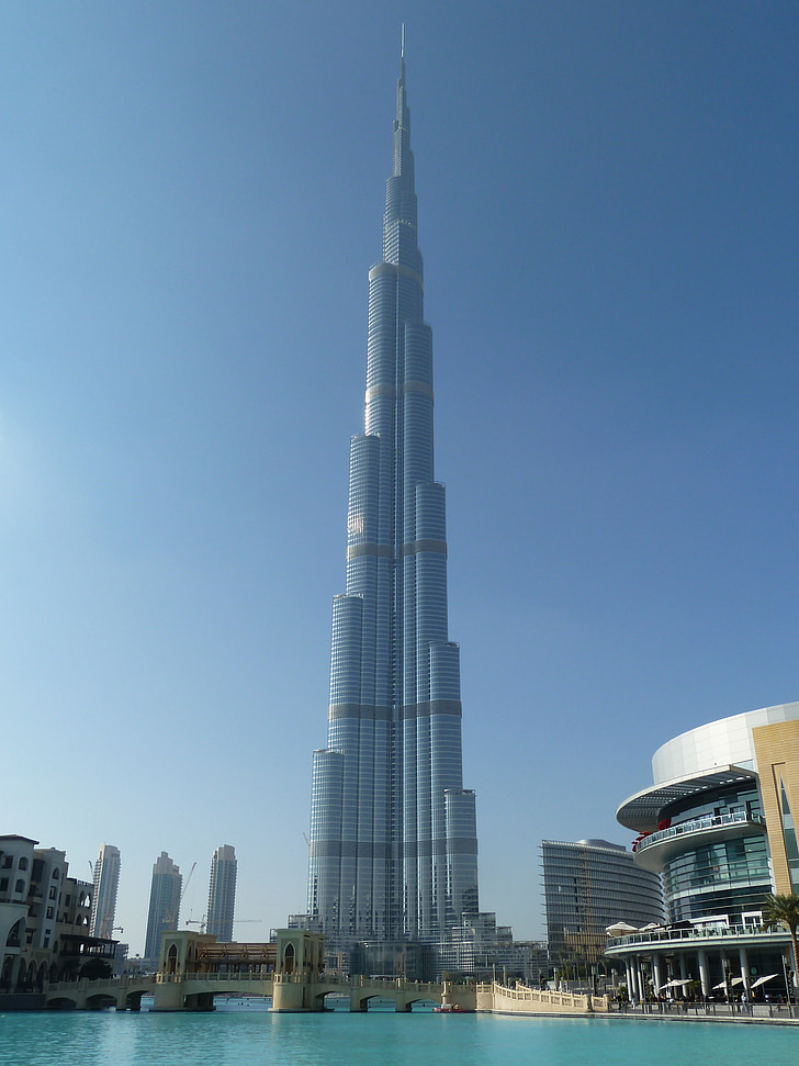 edifício, cidade de Dubai, u um e, edifício mais alto do mundo, registro, arranha-céu, arquitetura