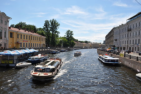 канал, санкт-петербург, россия, canal, nautical Vessel, architecture, europe