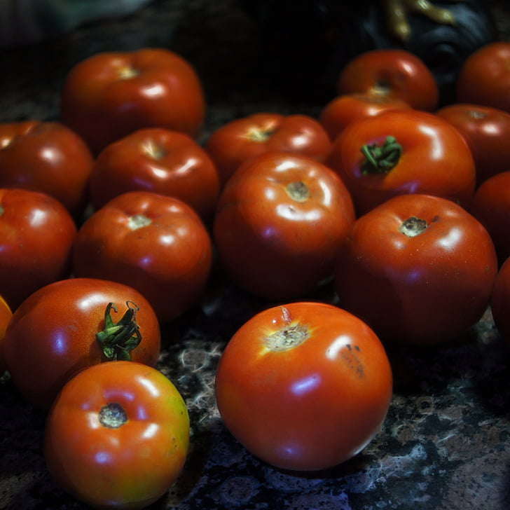 tomat, talupidaja turul, värske, toidu, terve, orgaaniliste, taimne