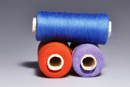 blauw, kleuren, licht, paars, rood, rollen, naaien